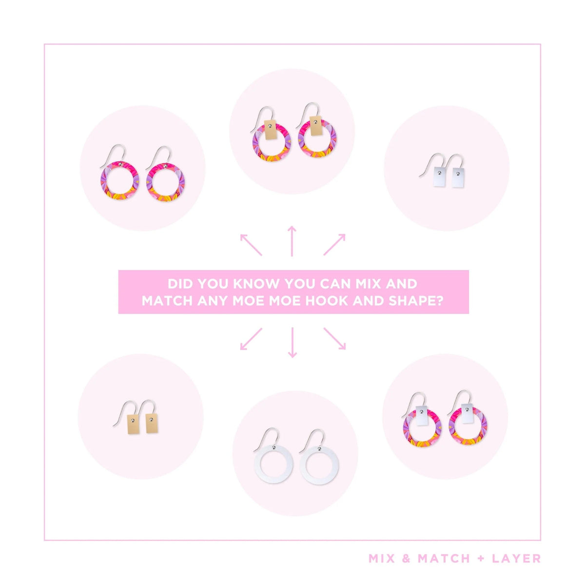 Alex Mason Sorbet Blooms Small Orbit Drop Earring