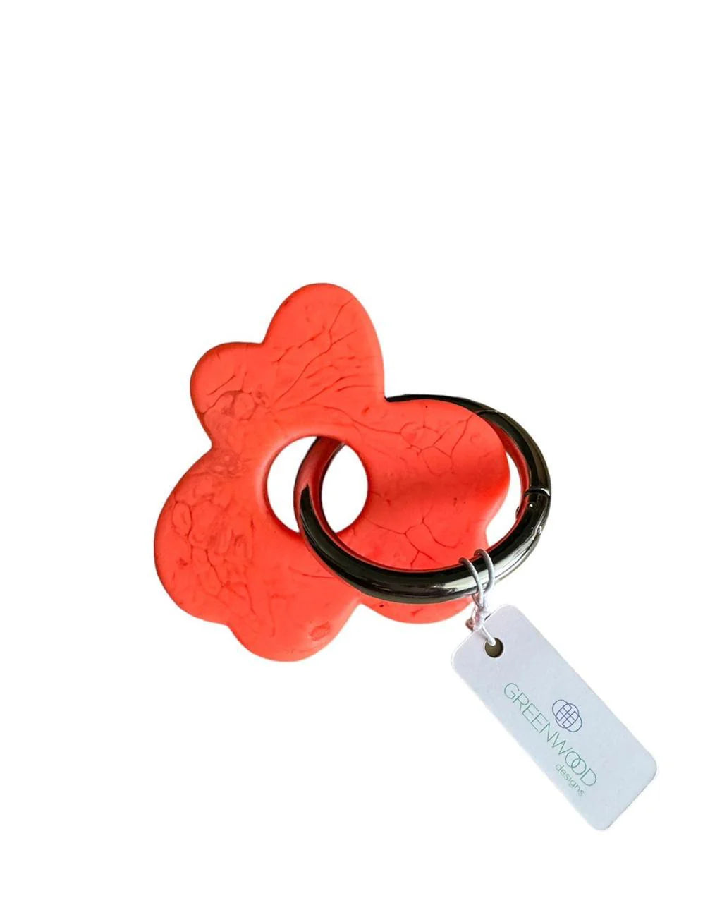 Mill & Hide - Greenwood Designs - Floral Resin Keyring