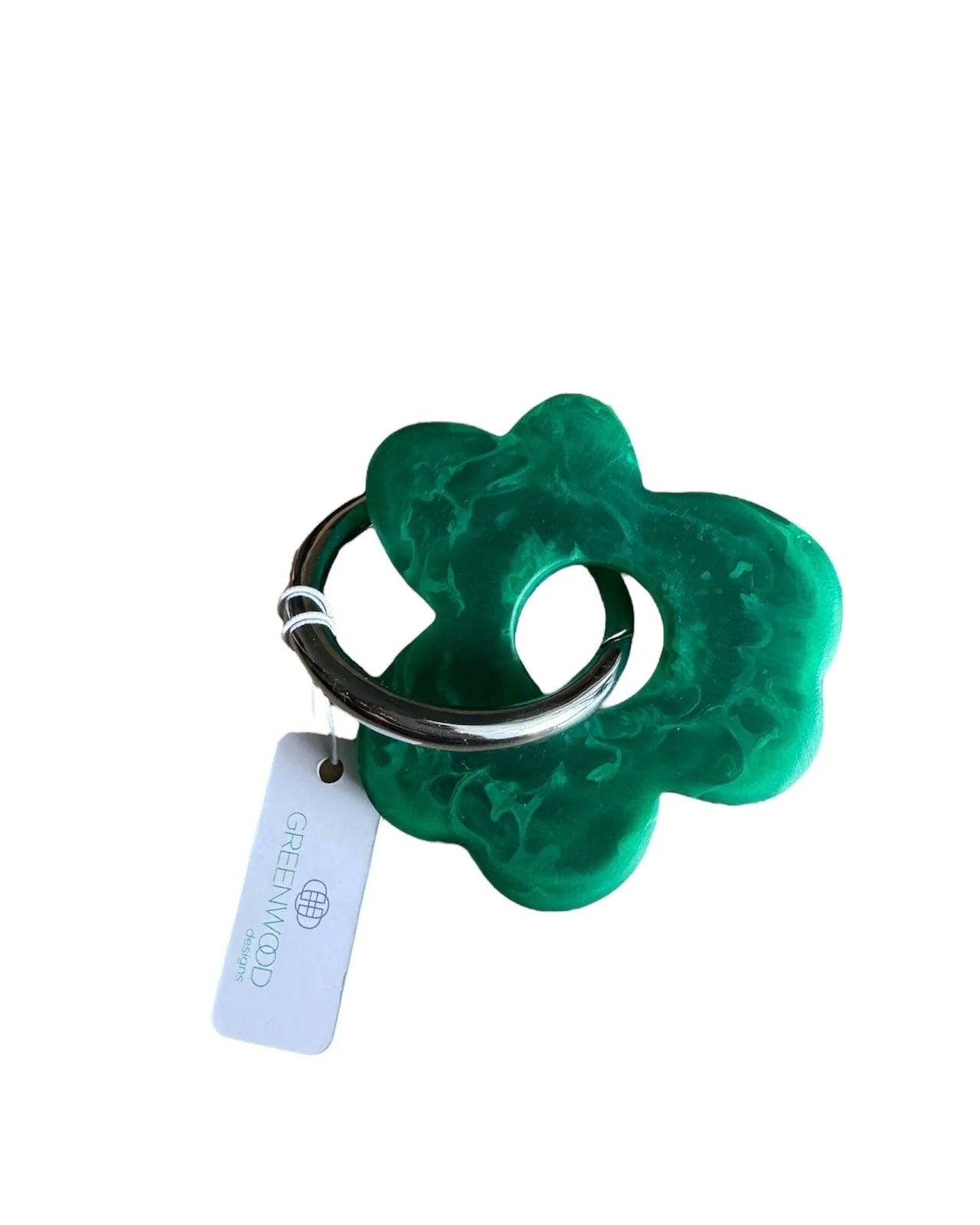 Mill & Hide - Greenwood Designs - Floral Resin Keyring