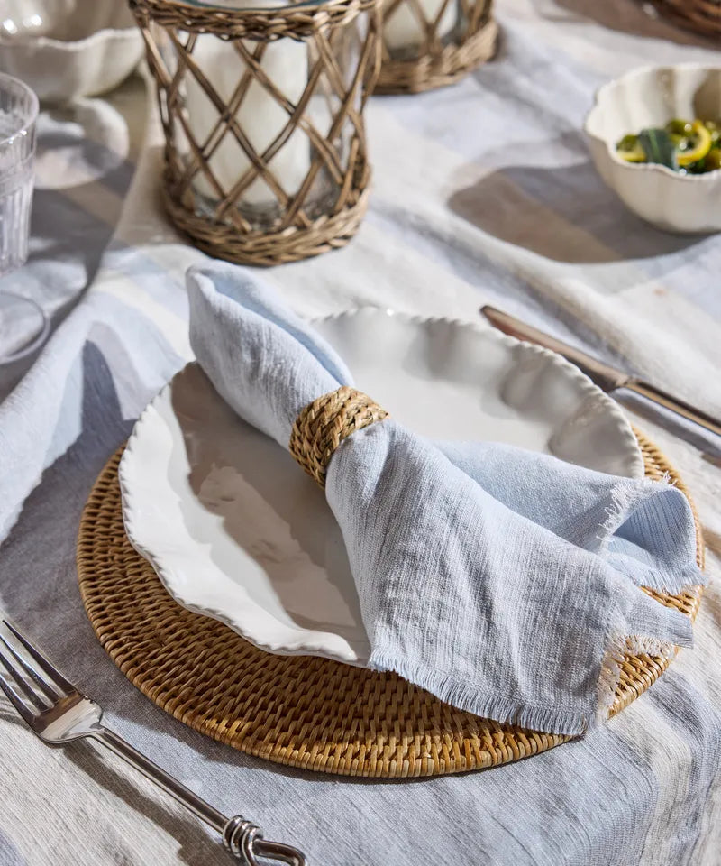 Stripe Linen Napkin - 4 Pc