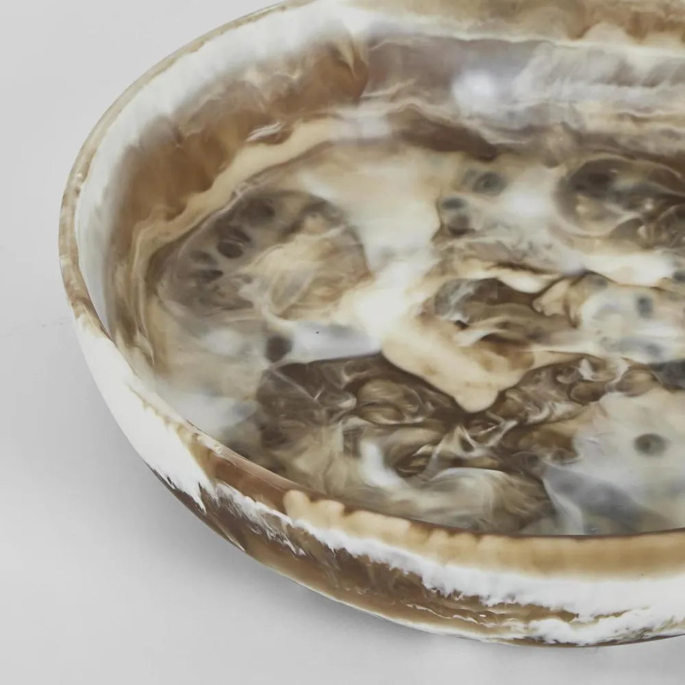 Halo Swirl Resin Bowl