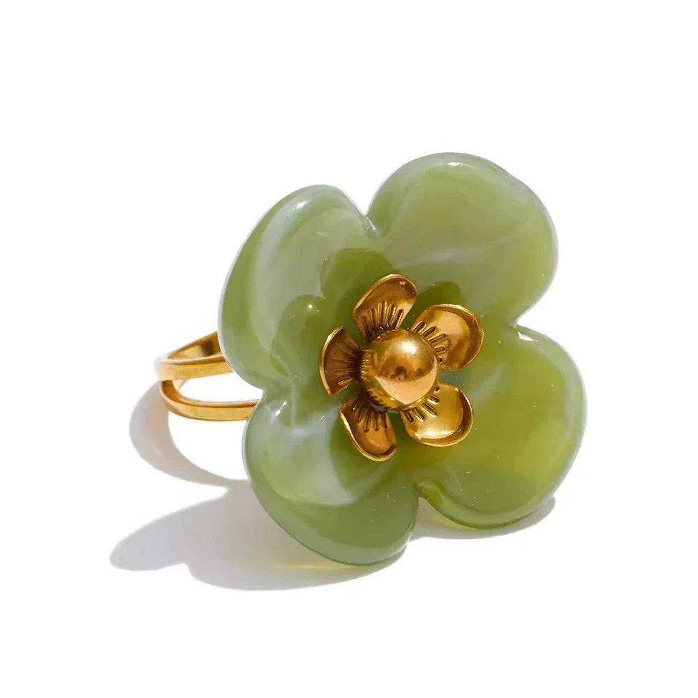 Willa Flower Adjustable Ring