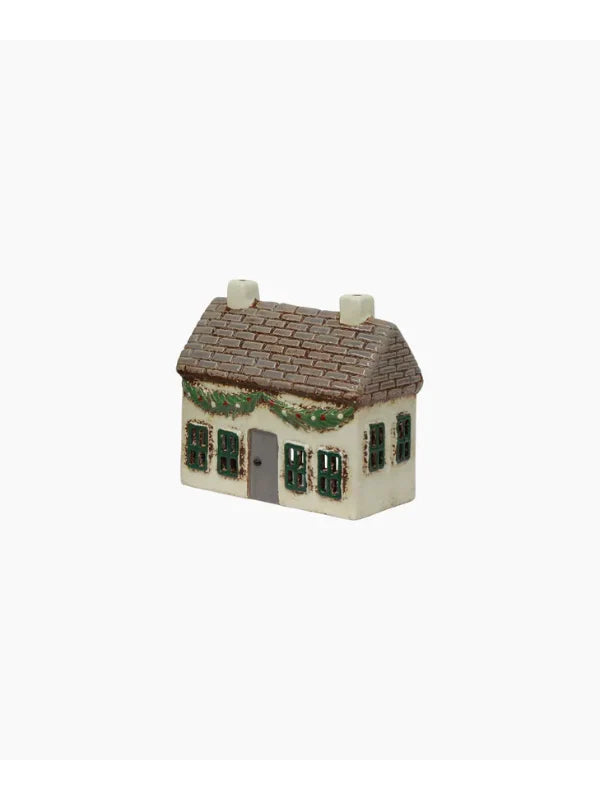 Alsace Christmas Tea Light Cottage with Swag