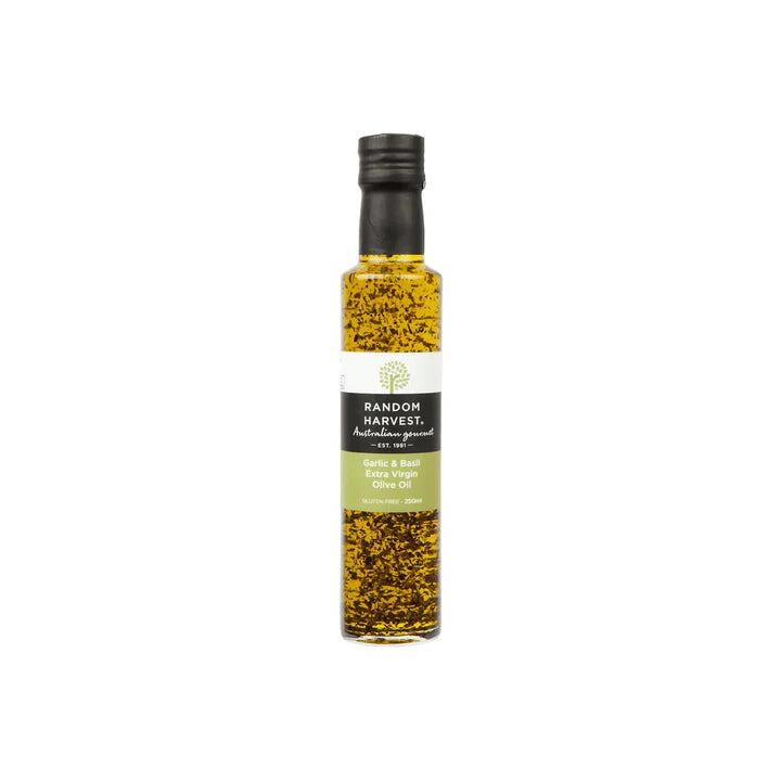 Mill & Hide - Random Harvest - Garlic & Basil Extra Virgin Olive Oil 250ml