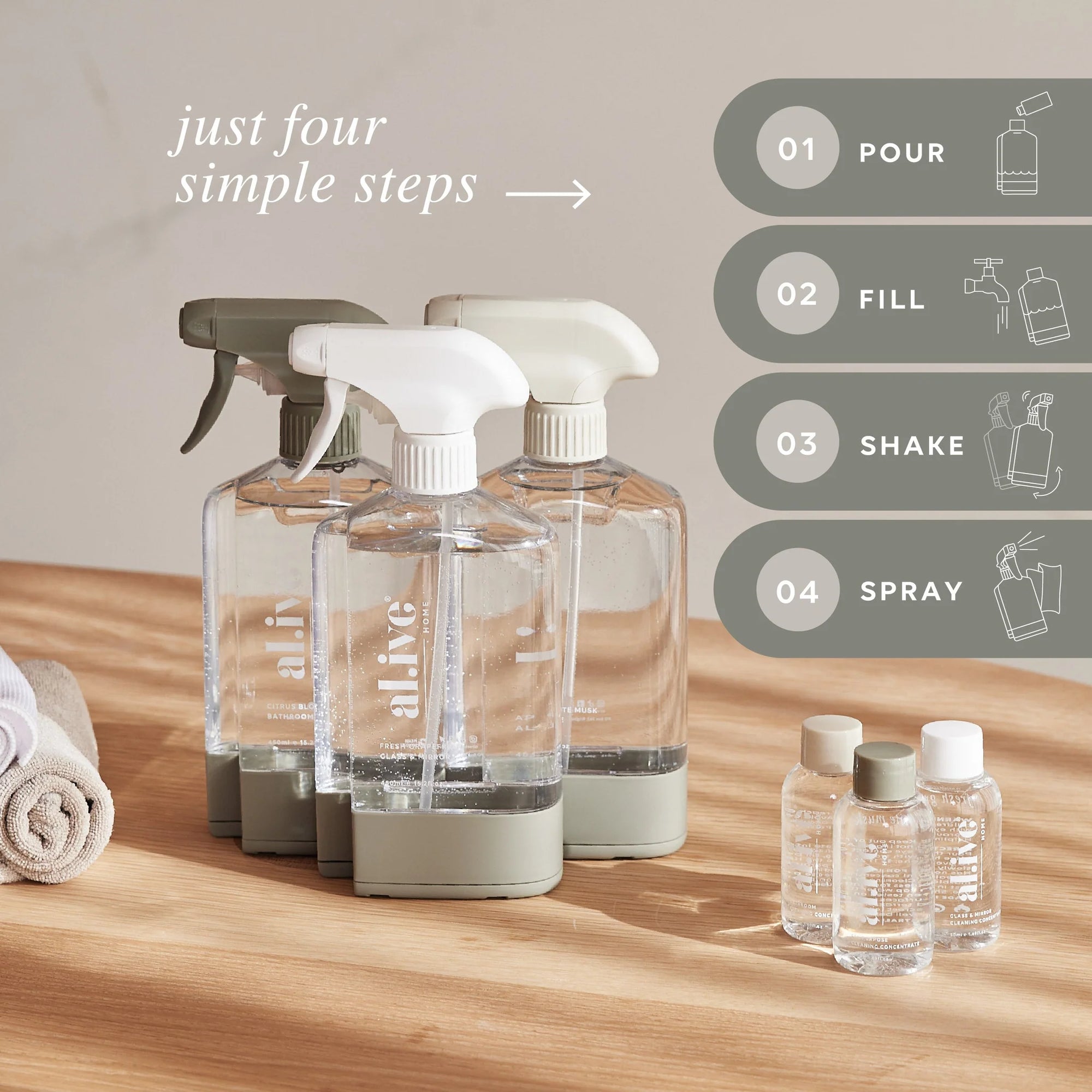 al.ive body - Home Cleaning Starter Kit