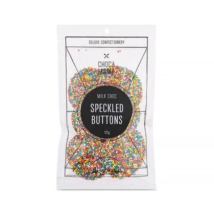 Milk Chocolate Speckled Buttons 125g
