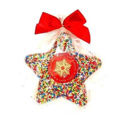 Milk Chocolate Christmas Freckled Star - 100g