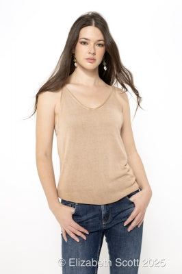 Eloise Knit Camisole - Beige