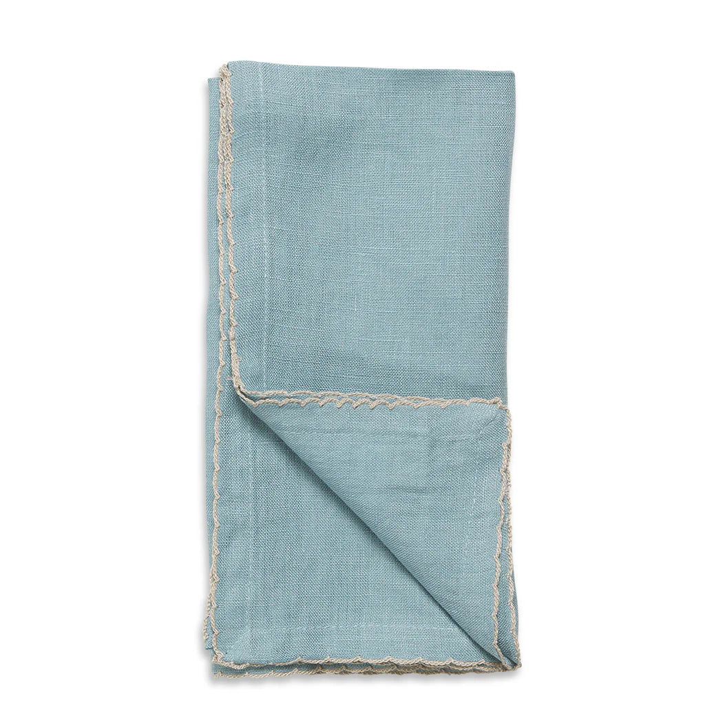 Mill & Hide - Canvas + Sasson - Patina Scalloped Napkin