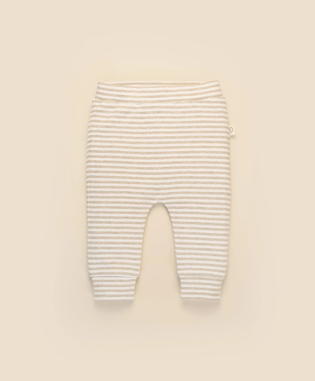 Baby Leggings - Oat Stripes