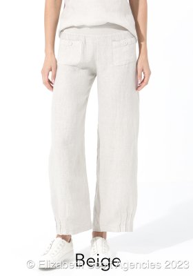 Linen Pant - Beige