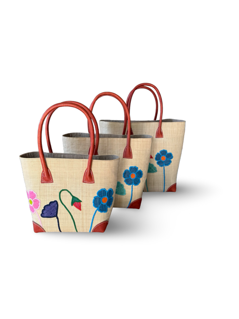Mill & Hide - Sissy Bags - Mixed Flower Basket - Natural