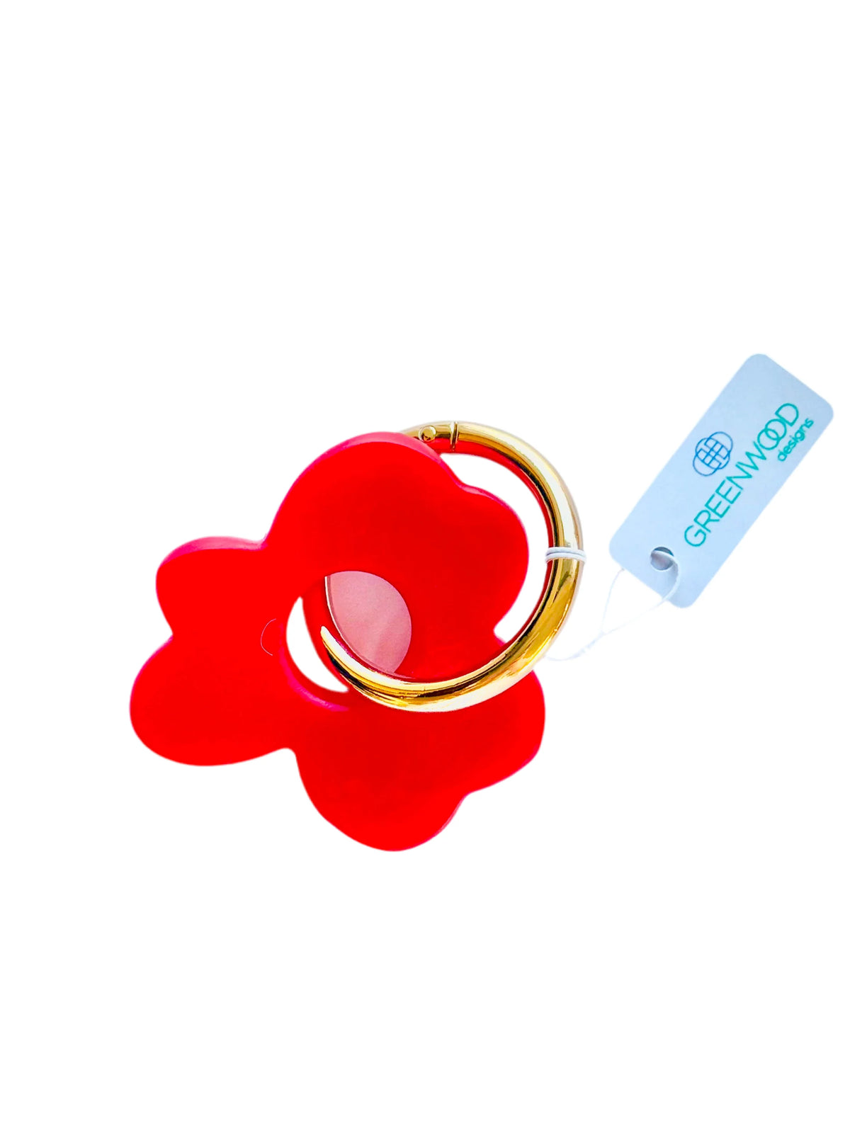 Mill & Hide - Greenwood Designs - Floral Resin Keyring