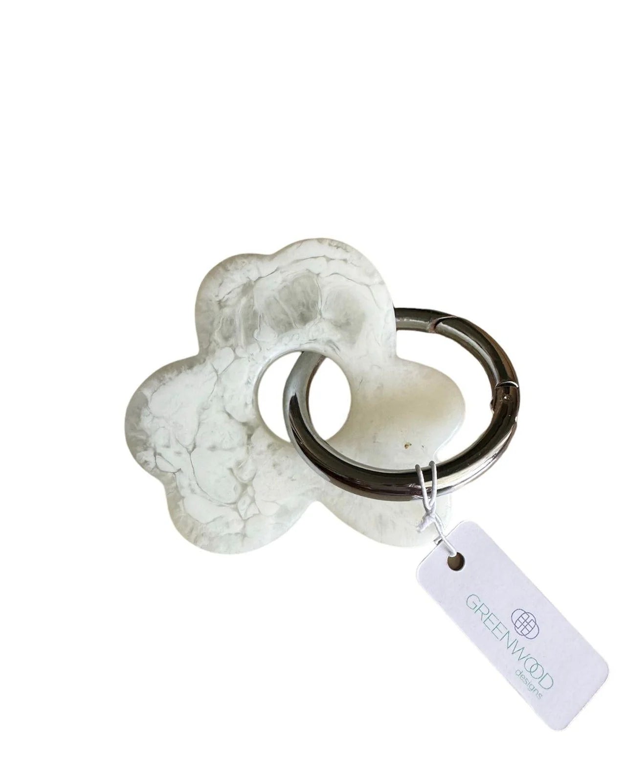 Mill & Hide - Greenwood Designs - Floral Resin Keyring