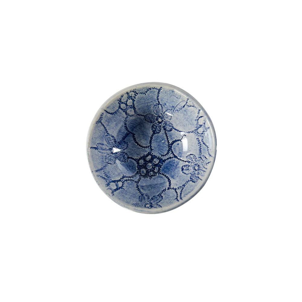 Wonki Ware - Salt Dish Blue Lace