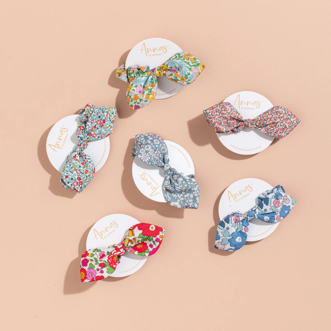 Mill &amp; Hide - Annas of Australia - Liberty Print Bow Scrunchy
