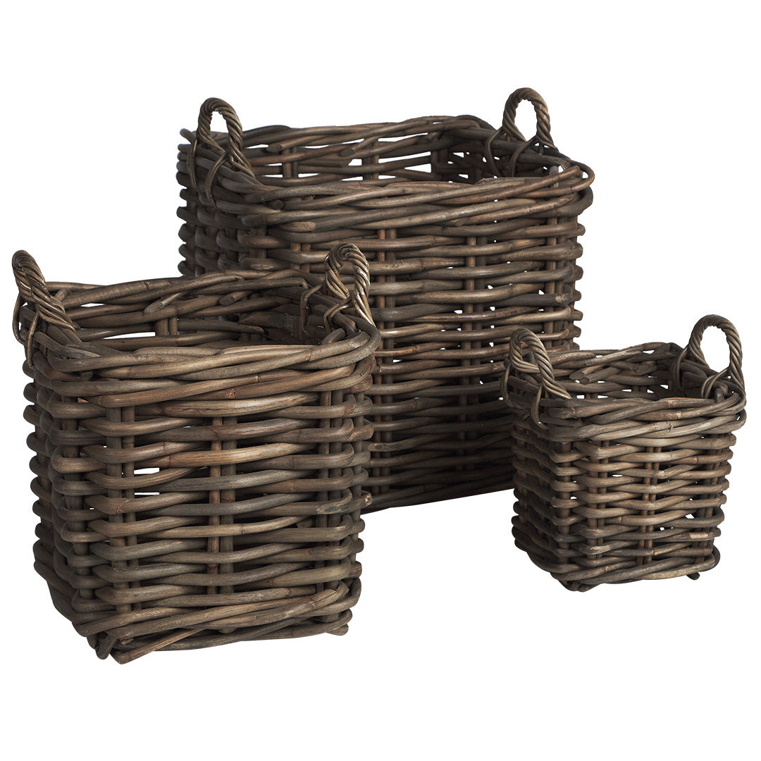 Mill & Hide - Canvas + Sasson - Corbeille Square Baskets