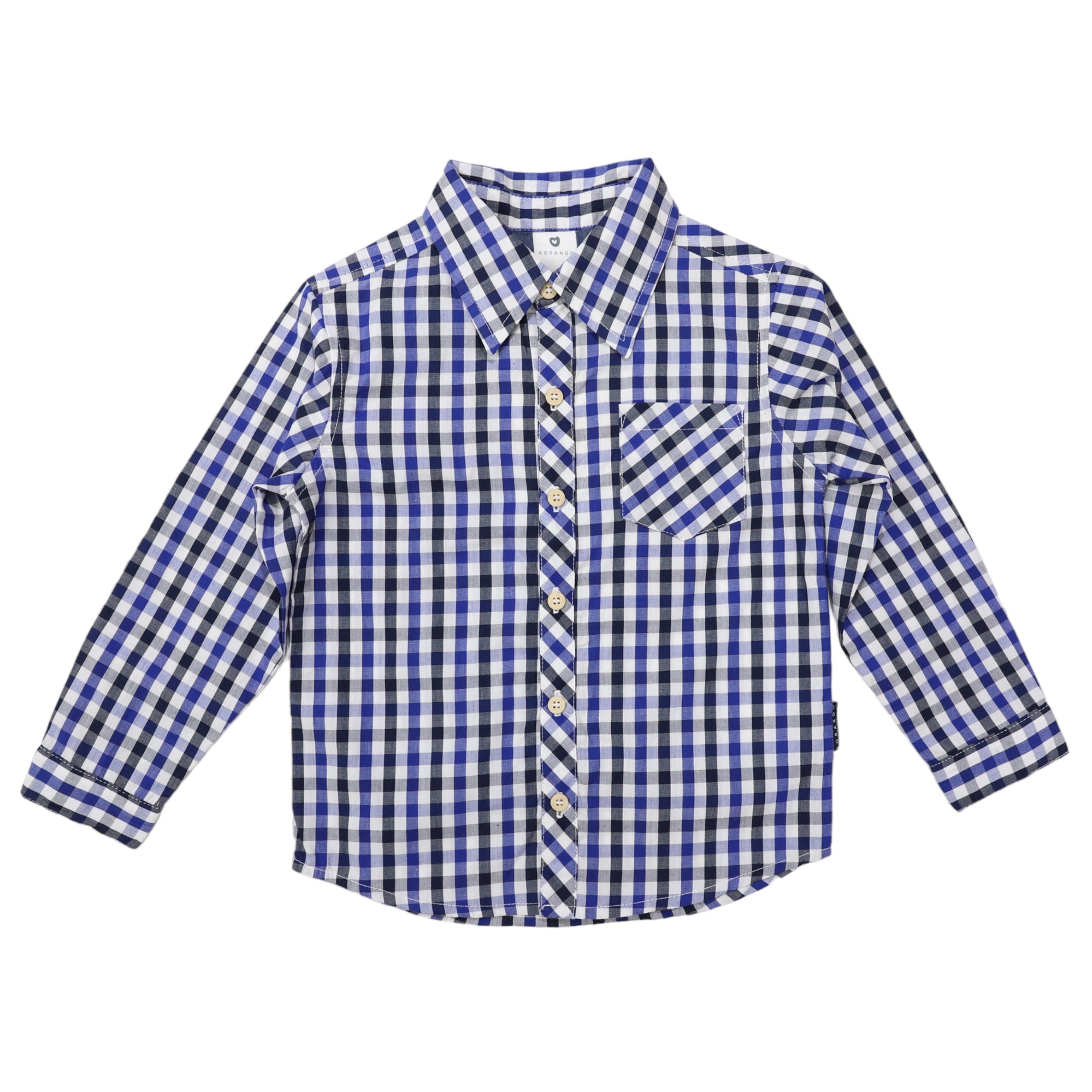 Long Sleeve Shirt Check Design
