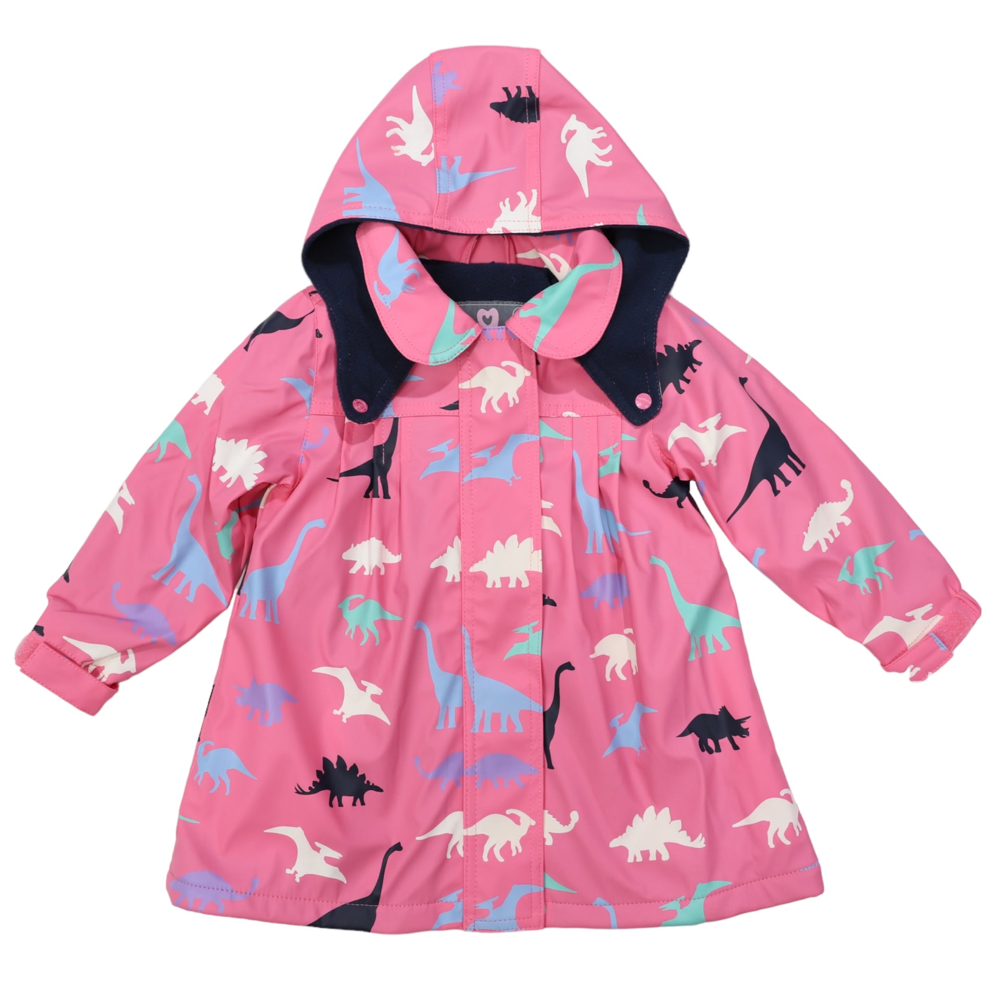 Mill & Hide - Korango - Raincoat - Dinosaur Colour Change Hot Pink