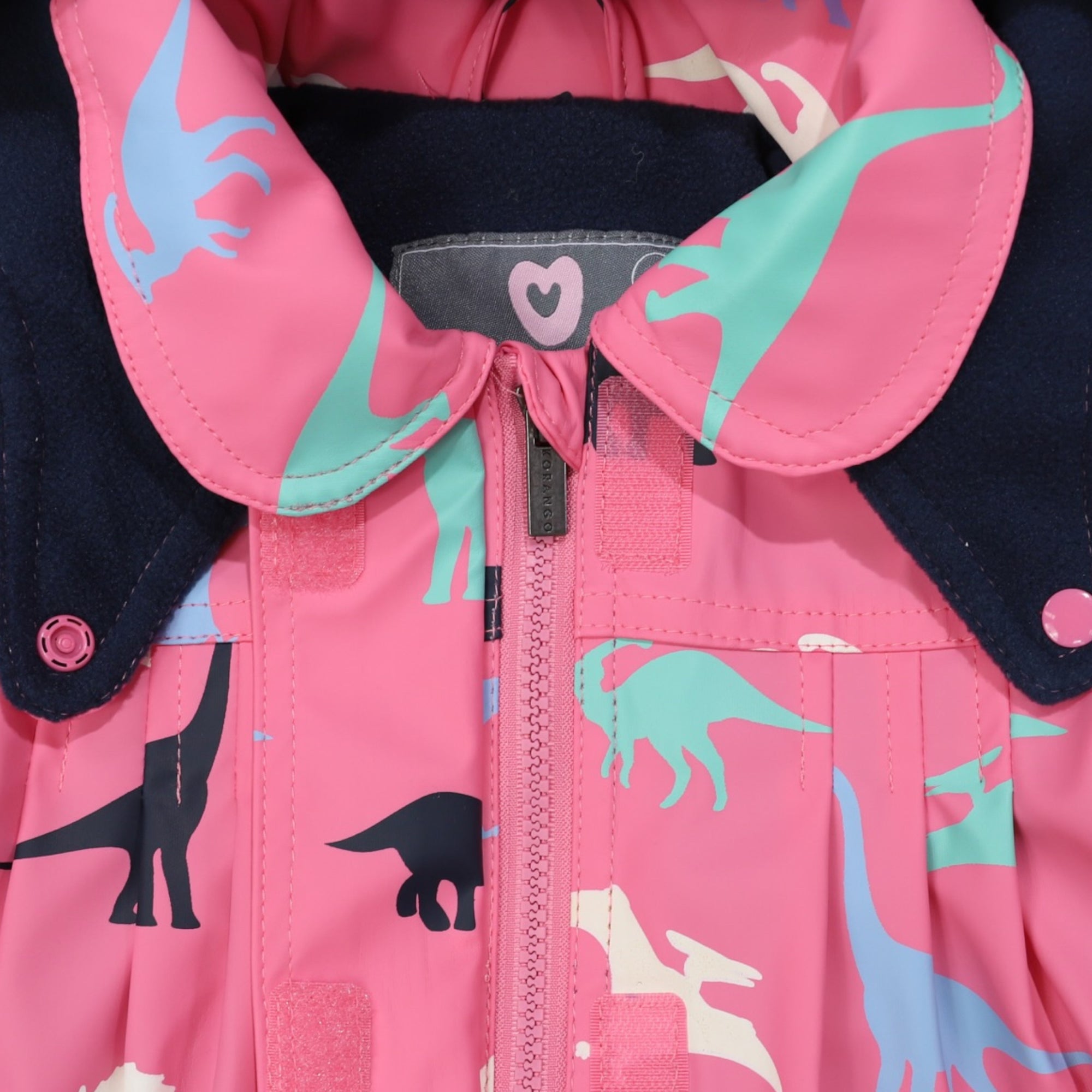Mill & Hide - Korango - Raincoat - Dinosaur Colour Change Hot Pink
