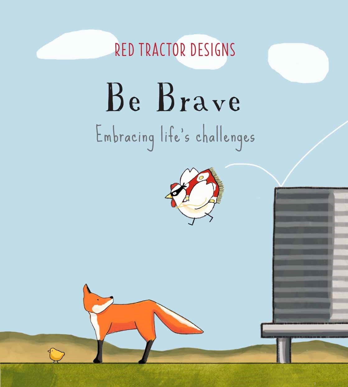 Mill & Hide - Red Tractor Designs - Little Quote Book - Be Brave