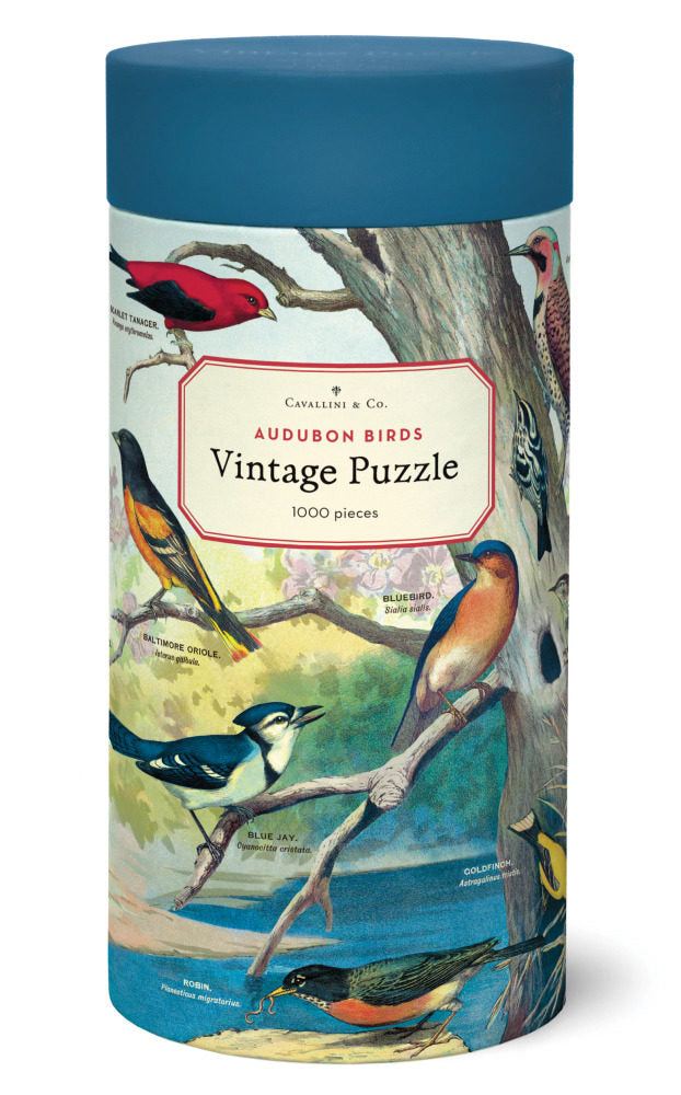 Mill & Hide - Bobangles - Cavallini Puzzle - Audubon Birds