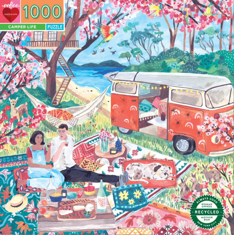 Mill & Hide - Bobangles - eeBoo 1000 Pc Puzzle - Camper Life