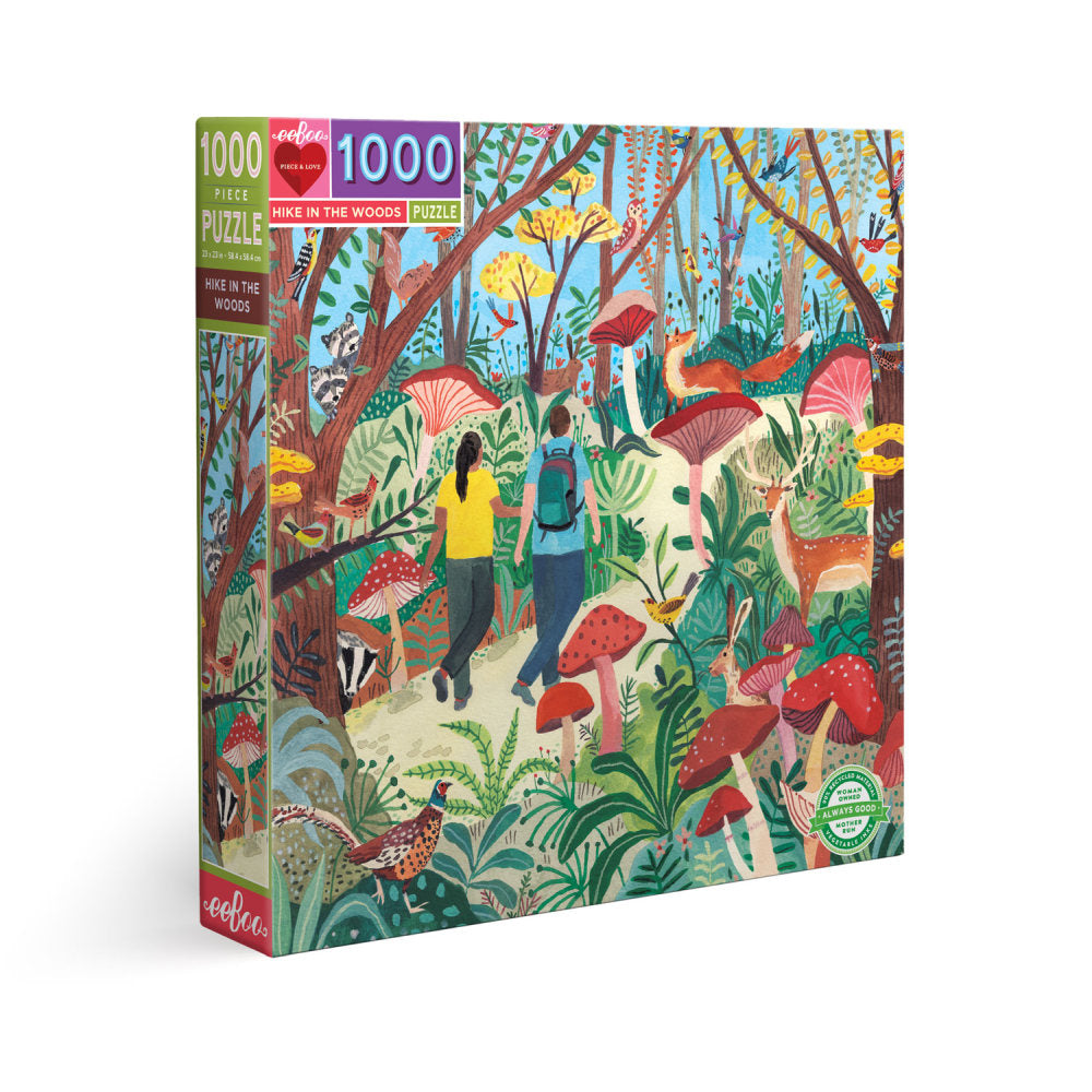 Mill & Hide - Bobangles - eeBoo 1000 Puzzle - Hike in the Woods