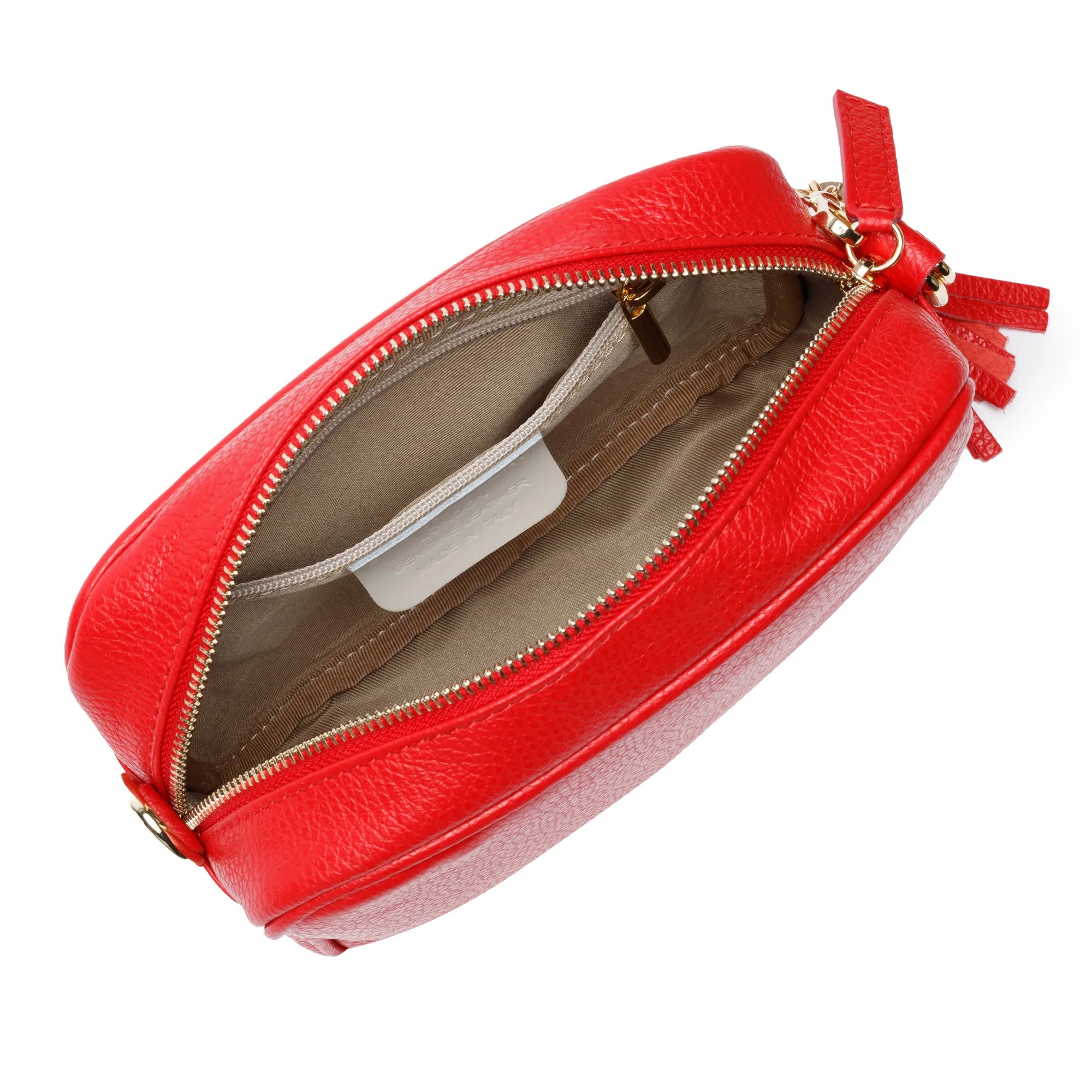 Mill & Hide - Elie Beaumont - Crossbody Handbag - Red with Baroque Strap