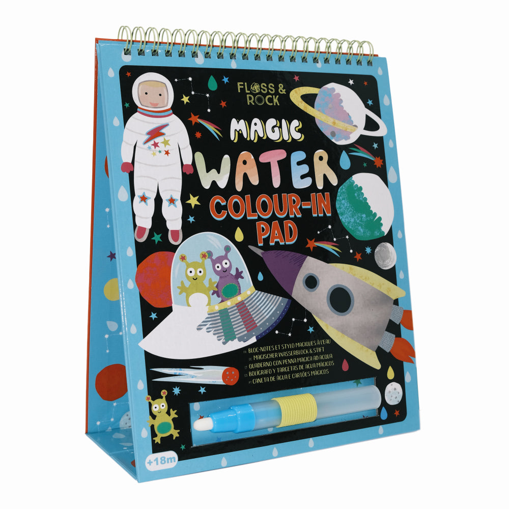 Mill & Hide - Bobangles - Floss & Rock Magic Water Colouring Flip Book - Space