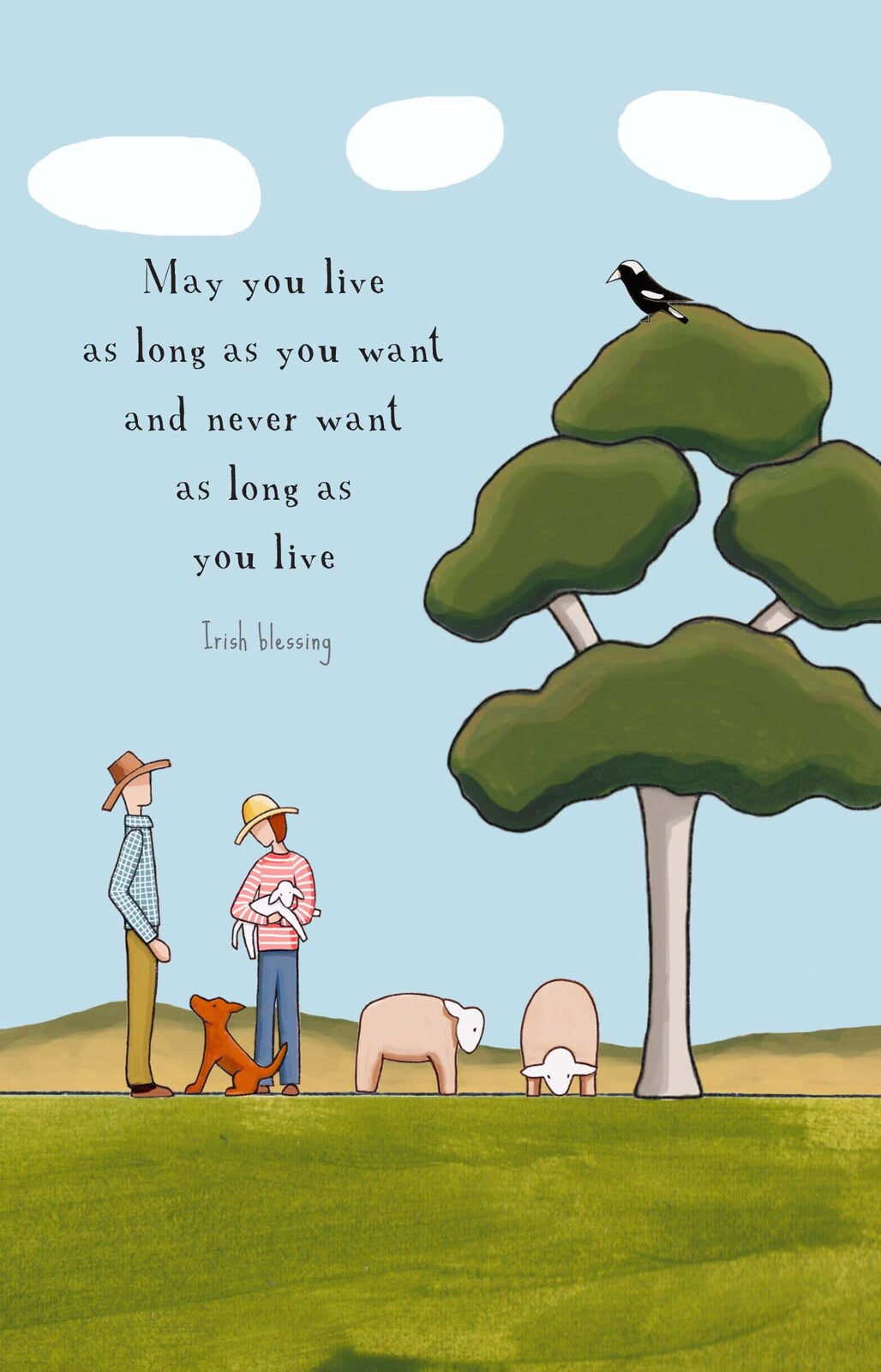 Mill & Hide - Red Tractor Designs - Greeting Card - A Fortunate Life