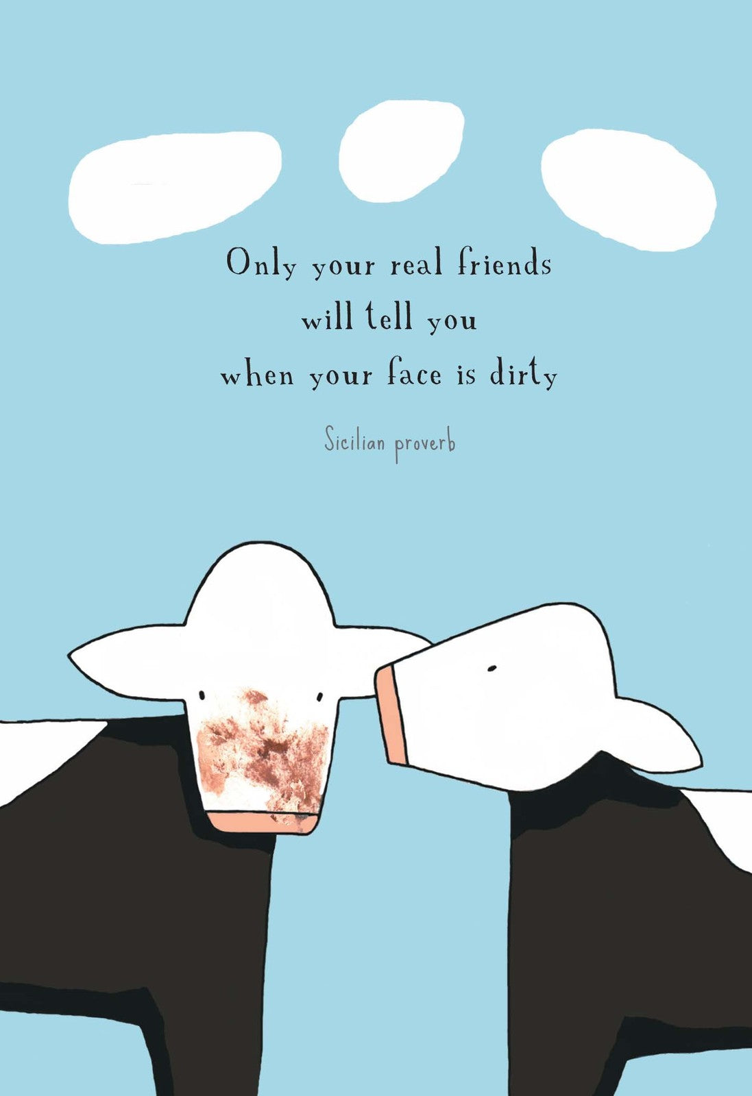 Mill & Hide - Red Tractor Designs - Greeting Card - A Quiet Word