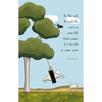 Mill & Hide - Red Tractor Designs - Greeting Card - Swing When You're Winning