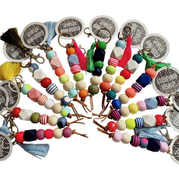 Mill & Hide - Greenwood Designs - Keyring - Bright