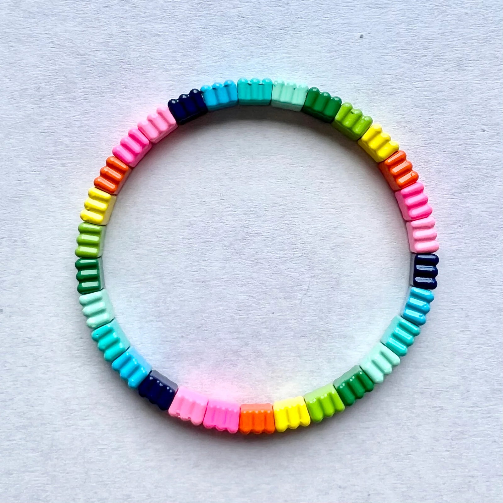 Silver Enamel Bracelets