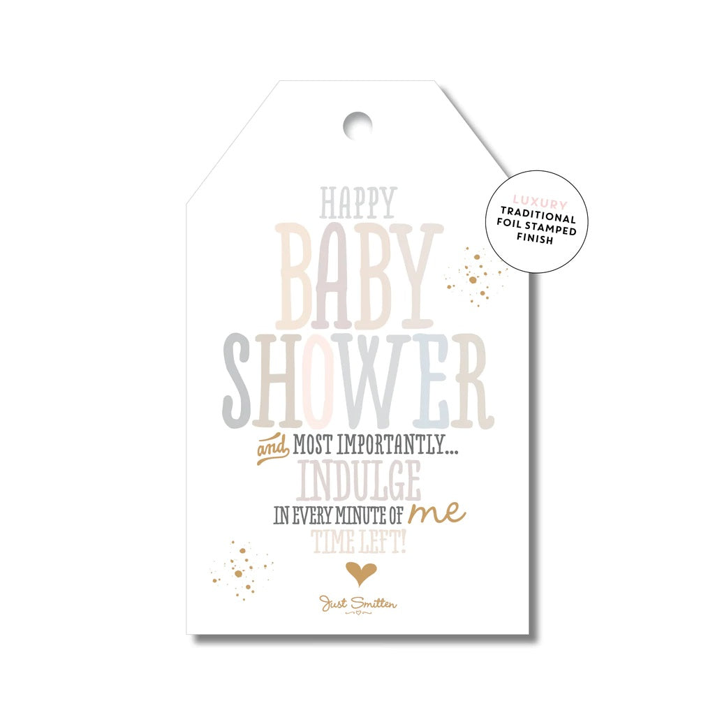 Mill & Hide - Just Smitten - Gift Tag - Baby Shower Words of Wisdom