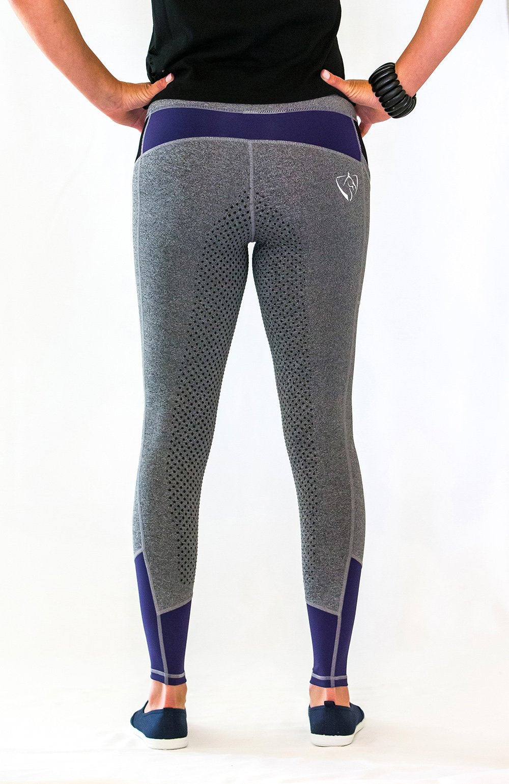 Mill & Hide - Bare Equestrian - Performance Riding Tights - Blue Steel