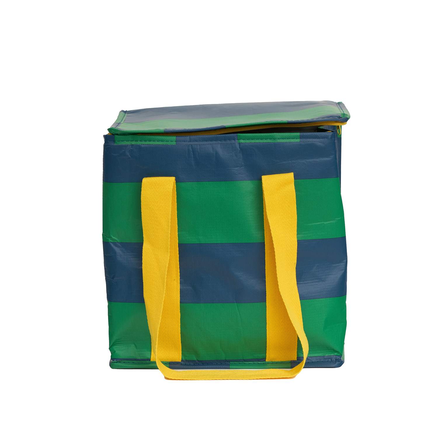 Mill & Hide - Project Ten - Insulated Tote - Green Navy Stripe