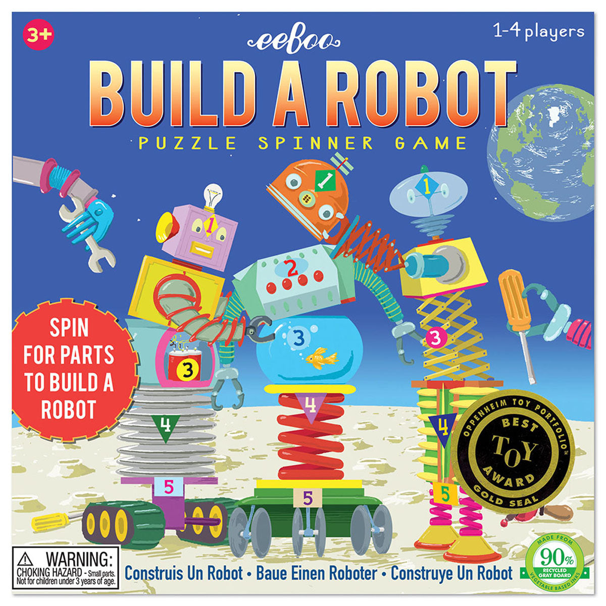 Mill & Hide - Bobangles - eeBoo - Spinner Game - Build a Robot
