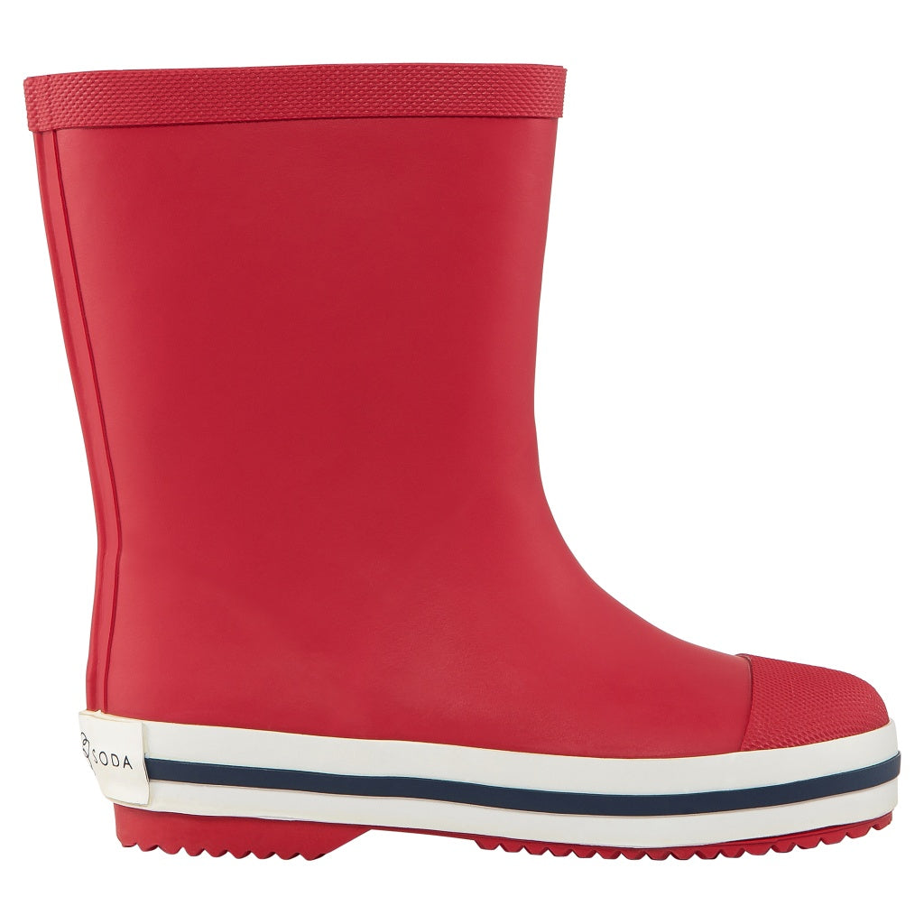 Mill & Hide - French Soda - Kids Rubber Gumboot - Red