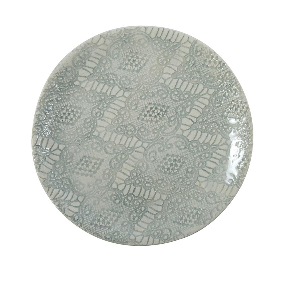 Mill & Hide - Wonki Ware - Side Plate - Duck Egg Lace