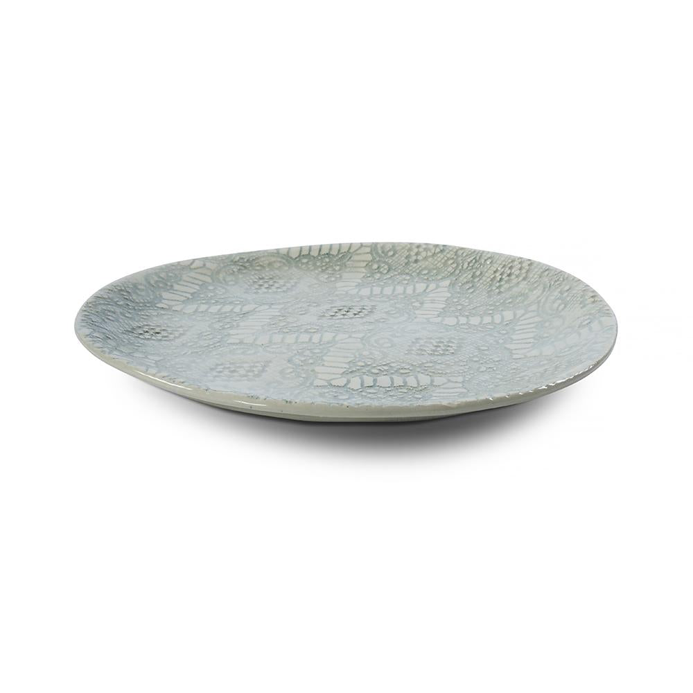 Mill & Hide - Wonki Ware - Side Plate - Duck Egg Lace