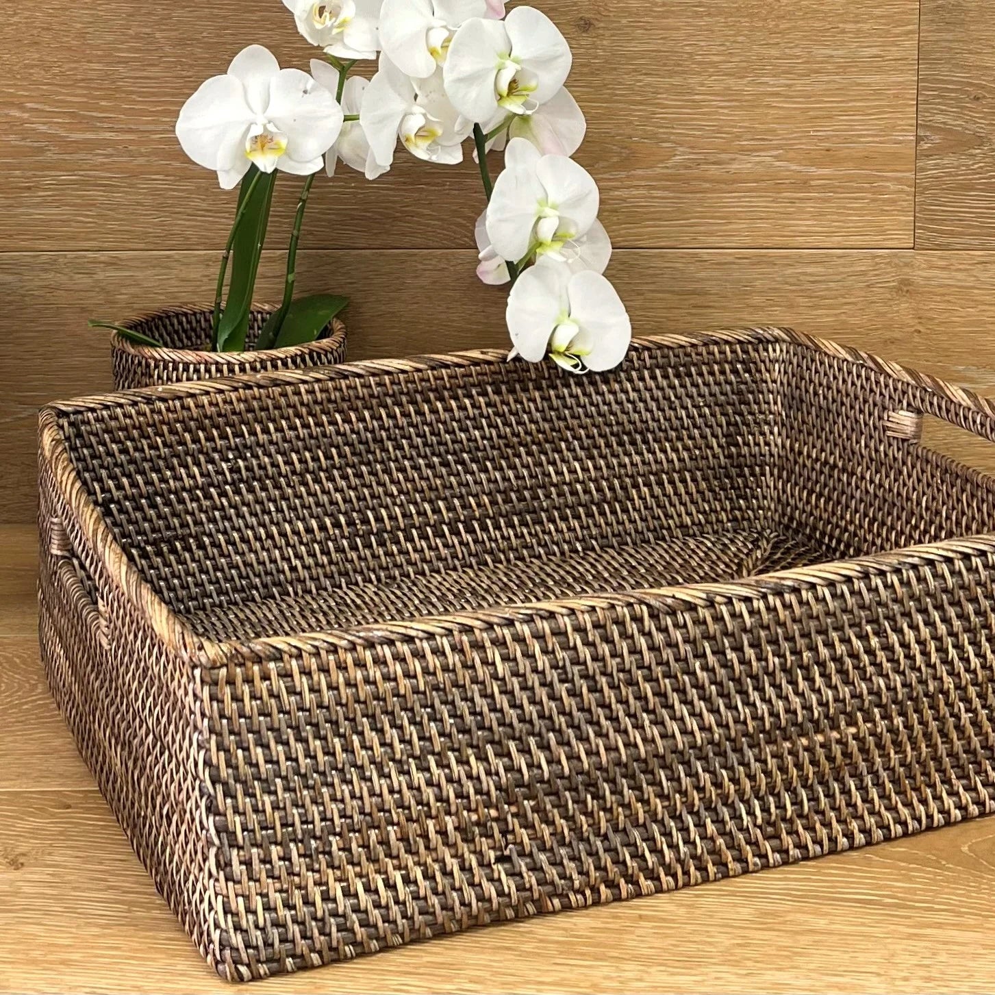 Rattan Magazine Basket