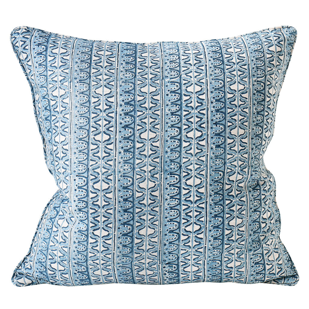 Mill &amp; Hide - Walter G - Corfu Linen Cushion - Azure