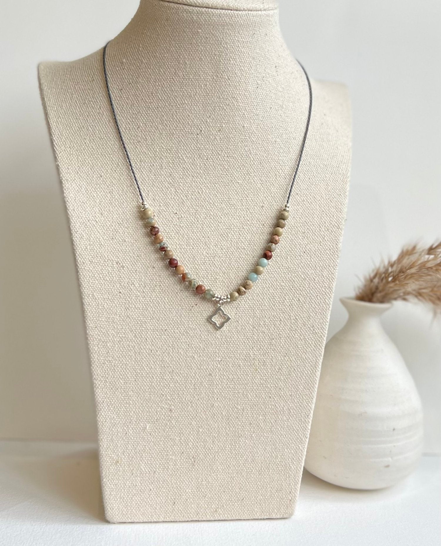 Mill & Hide - Lisa B Jewellery - Fine Terra Jasper Star Necklace