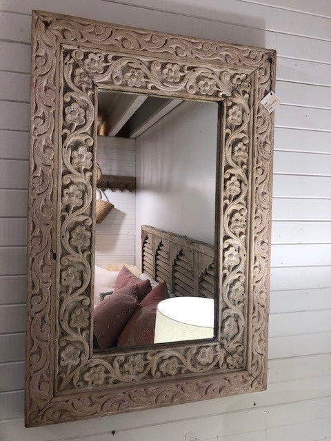 Mill & Hide - T & C Furniture - Rustic Carved Mirror