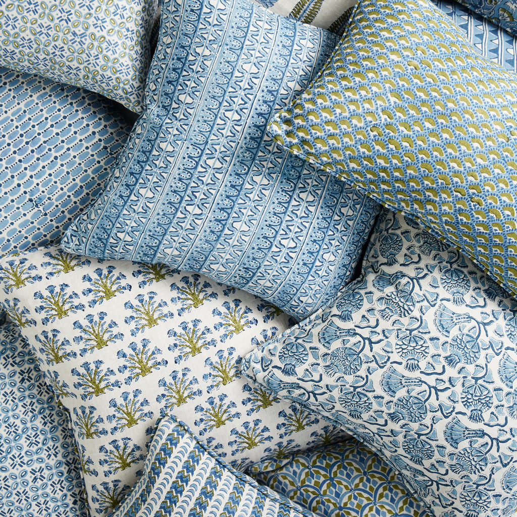 Mill & Hide - Walter G - Iznik Linen Cushion