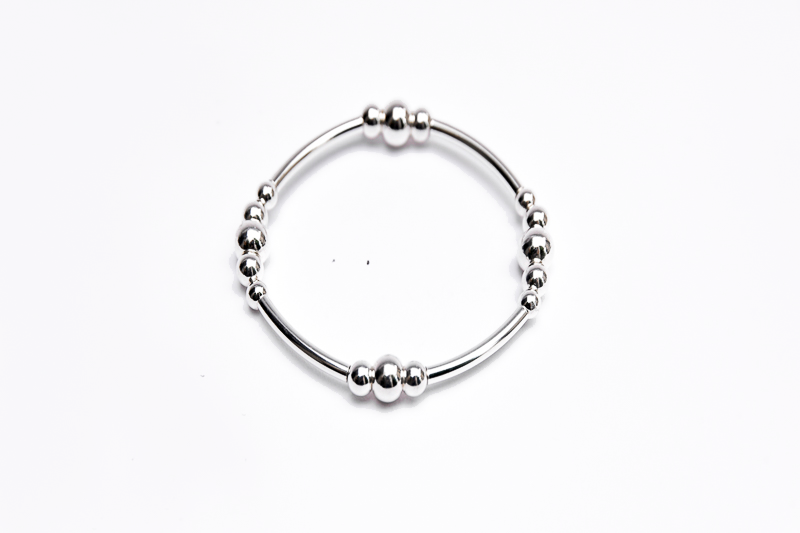Mill & Hide - Lisa B Jewellery - Silver Spacer Bracelet